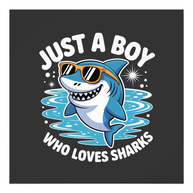Shark Funny Quote  Photo Print (Front)