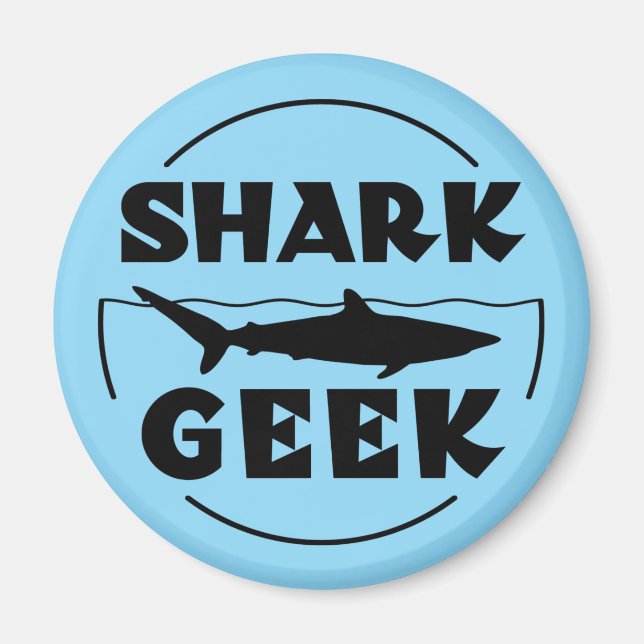 Shark Geek Design For Shark Lovers Magnet (Front)