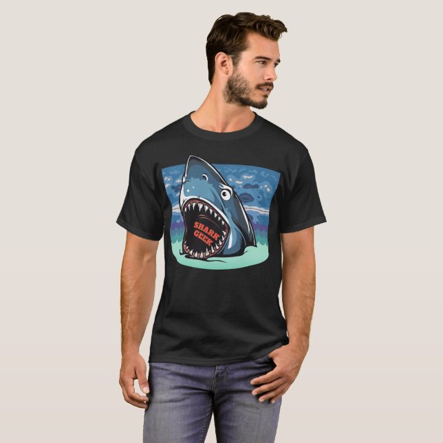 Shark Geek T-Shirt (Front Full)