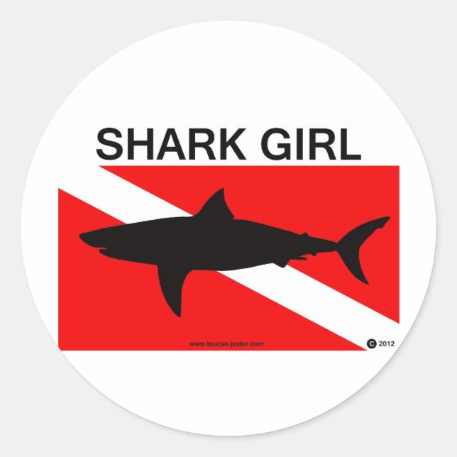 Shark Girl sticker (Front)