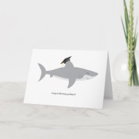 Shark Graduation Card