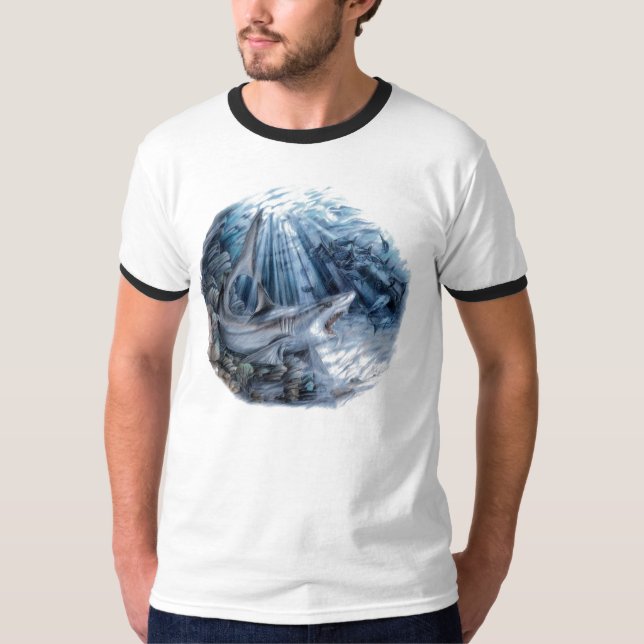 Shark - Grey Reef T-Shirt (Front)