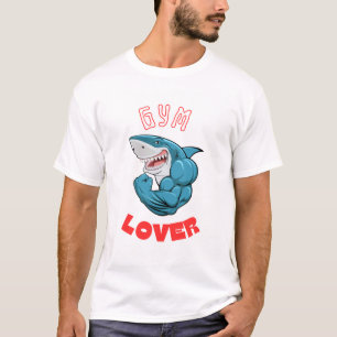 Shark Gym Lover Graphic T-shirt For Fitness Freaks