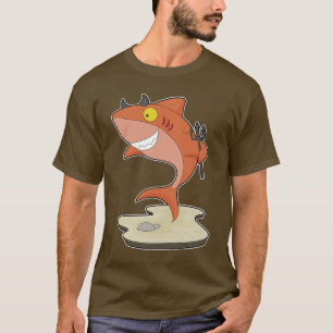 Shark Halloween Devil T-Shirt