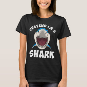 Shark Halloween Pretend I m A Shark T-Shirt