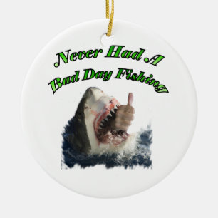 Shark hand ceramic tree decoration