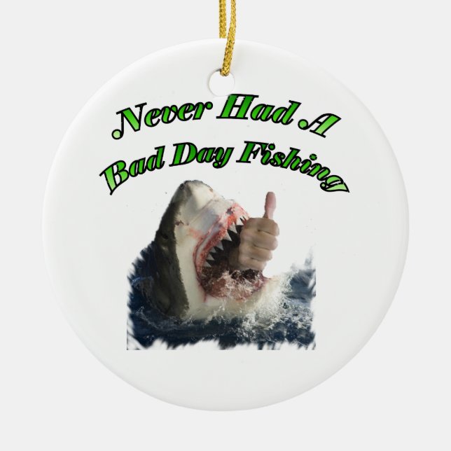 Shark hand ceramic tree decoration (Front)