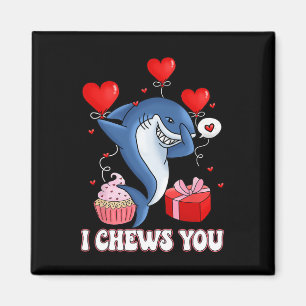 Shark I Chews You Valentine's Day Funny V-day Coup Magnet