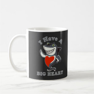 Shark I Have A Big Heart Valentines Day Love T-Sh Coffee Mug