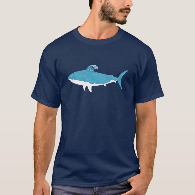 Shark Illustration T-Shirt (Front)