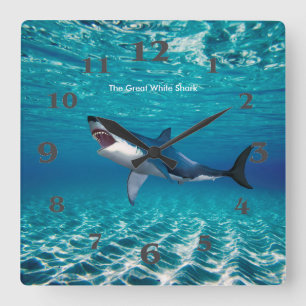 Shark image for Square Wall Clock
