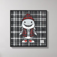 shark in Scottish Disguise – charming tartan shark