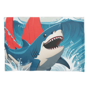 Shark in the Ocean Pillowcase
