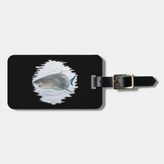 Shark in water luggage Tag