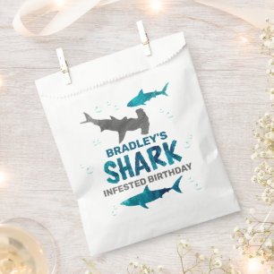 Shark Infested Any Age Birthday Party Favour Bags