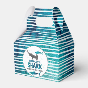 Shark Infested Any Age Birthday Party Favour Box