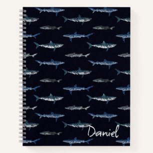 Shark Invasion Pattern Notebook