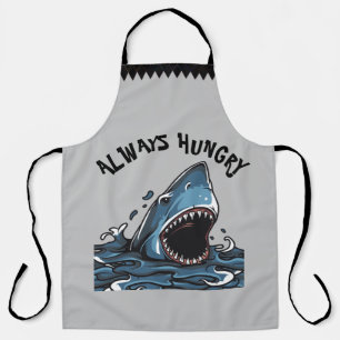 SHARK IS ALWAYS HUNGRY APRON