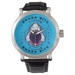 shark japanese style art cool watch