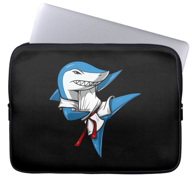 Shark Karate Laptop Sleeve (Front)
