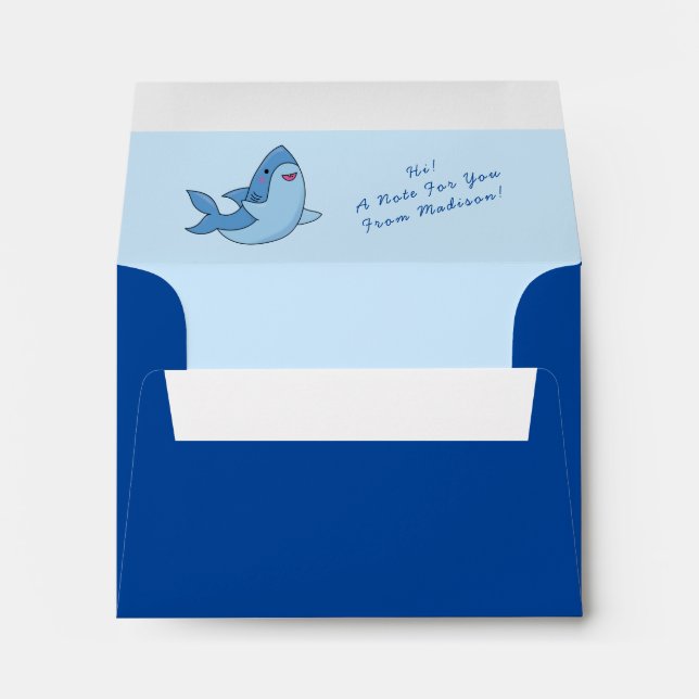 Shark Kid's Cute Envelope (Back (Bottom))