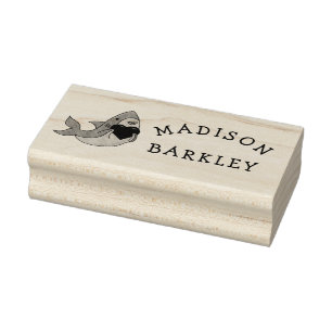 Shark Kid's Cute Kawaii Name Rubber Stamp