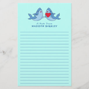 Shark Kid's Cute Kawaii Stationery