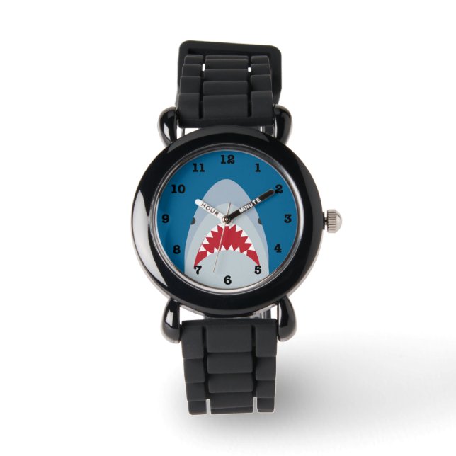 Shark Kids' Numbered Wrist Watch (Front)