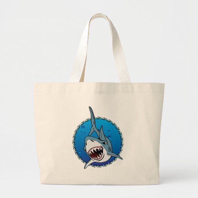 SHARK! LARGE TOTE BAG (Front)