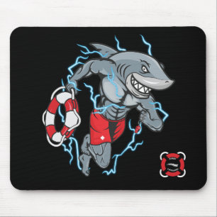 Shark Lifeguard Mouse Mat