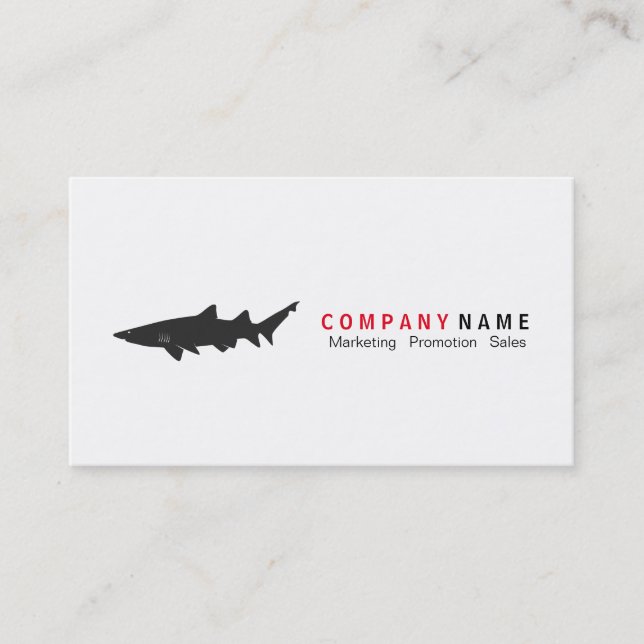 Shark Logo Business Card (Front)