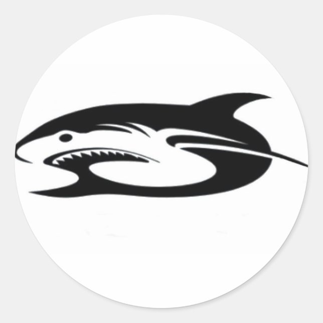 Shark Logo Products Classic Round Sticker (Front)