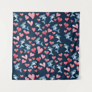 Shark Lover Card Tapestry