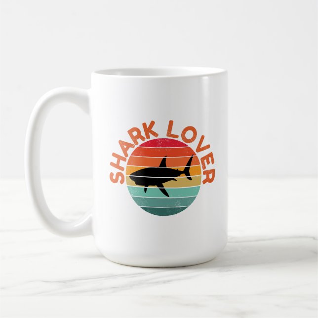 SHARK LOVER COFFEE MUG (Left)