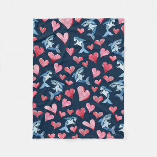 Shark Lover Fleece Blanket