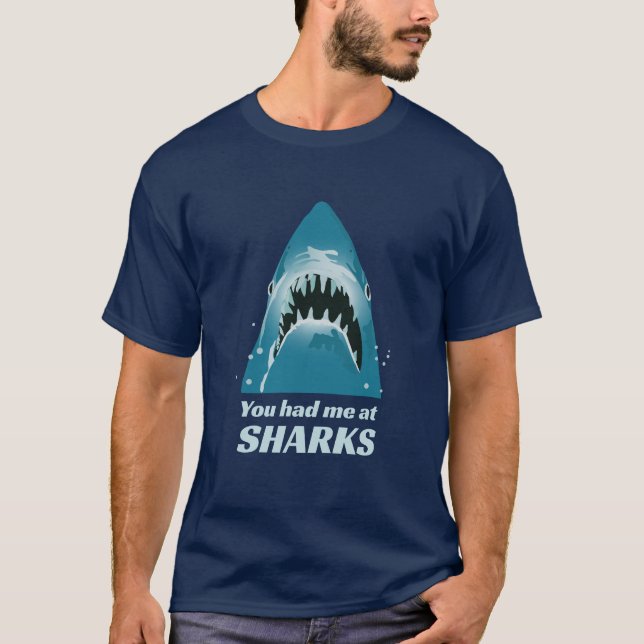Shark Lover Funny Quote T-Shirt (Front)