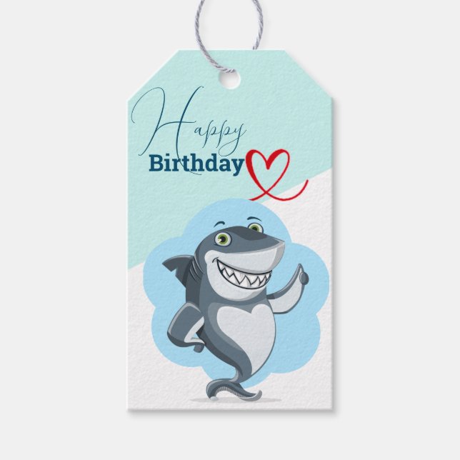 Shark lover  gift tags (Front)