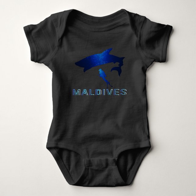 SHARK MALDIVES BABY BODYSUIT (Front)