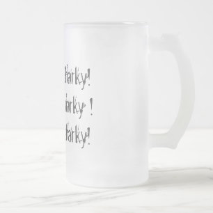 Shark means shake, shaky,shaky frosted glass beer mug