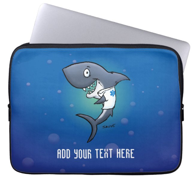 Shark Medical Healthcare Neoprene Laptop Sleeve (Front)