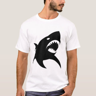 Shark Minimalist Flat Logo Modern T-Shirt