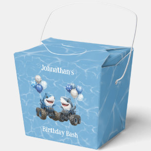 Shark Monster Truck Birthday Bash Favour Box