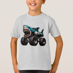 Shark Monster Truck T-Shirt