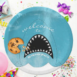 Shark Mouth Kids Birthday Party Paper Plate<br><div class="desc">Make a splash at your child’s birthday party with these fun shark-themed paper plates! Featuring a bold shark mouth design, these plates are perfect for underwater or ocean-themed celebrations. Made from sturdy, disposable paper, they make cleanup easy while adding a playful touch to your event. Personalise them with your child’s...</div>