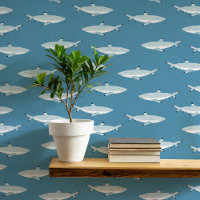 Shark Nautical Teal Green Art