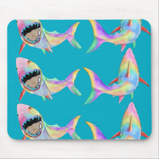 Shark ocean art mouse mat