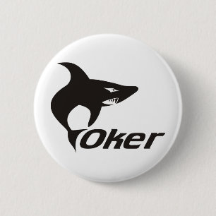 Shark One 6 Cm Round Badge
