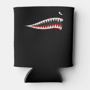 Shark P-40 Warhawk Nose Art Wwii Ww2 Aeroplane Can Cooler