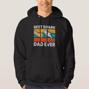 Shark Papa Best Shark Dad Ever Hoodie