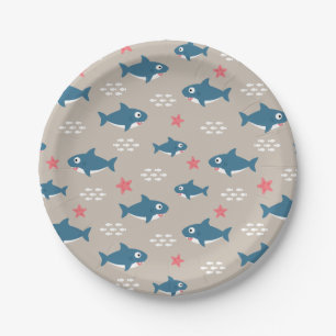 Shark Paper Plate